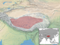 Pantholops hodgsonii distribution