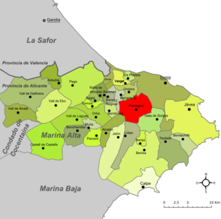 Pedreguer-Mapa de la Marina Alta.svg