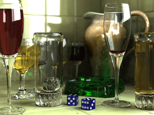 Archivo:Raytraced image of several glass objects