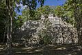 Temple pyramid, plaza a structure d5-10, balamku