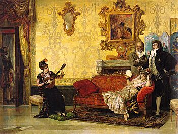 Archivo:Vicente Palmaroli - The Concert, 1880