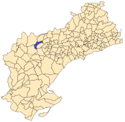 Término municipal de Vinebre en la provincia de Tarragona.