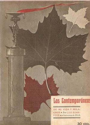 Archivo:1909-06-25, Los Contemporáneos, De mi vida y milagros, de Luis Bonafoux, Romero Calvet