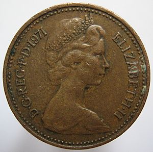 Archivo:1 new penny 1971, UK GB (obverse)