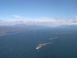 Beagle channel from air bird view.jpg