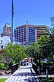 Blue Flame Building in El Paso as seen from La Placita