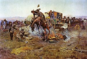Archivo:Camp Cook's Troubles by Charles Marion Russell