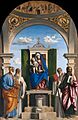 Cima da Conegliano - Enthroned Madonna with Child and SS Peter, Romualdus, Benedict and Paul - Google Art Project