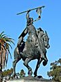 Detalle de la estatua el Cid (Parque de Balboa)
