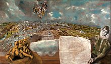 Archivo:El Greco - View and Plan of Toledo - Google Art Project