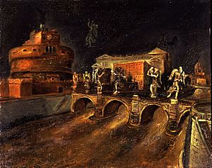 Archivo:Il ponte degli angeli by Scipione 1930