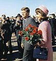 Kennedys arrive at Dallas 11-22-63 (cropped)