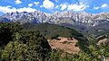 Macizo oriental de Picos de Europa contemplado desde la ermita de San Miguel (Santo Toribio de Liébana)