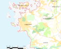 Map commune FR insee code 22343