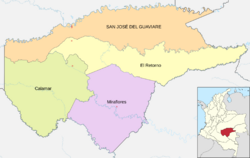Archivo:Mapa de Guaviare (político)