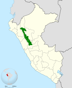 Distribución de Metallura theresiae