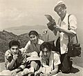 Momoko Kochi, Akira Takarada, Akihiko Hirata, and Sachio Sakai