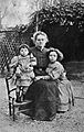 Portrait of Marie Curie and her daughters, 1908 Wellcome L0001758