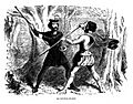 Quarterstaff line drawing - Project Gutenberg eText 14315