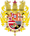Royal Coat of Arms of Spain with Germanic Ornaments (1580-1621)