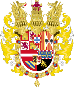 Royal Coat of Arms of Spain with Germanic Ornaments (1580-1621)