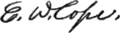Signature of Edward Drinker Cope (1840–1897)