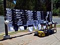 Venta callejera de camisetas GELP