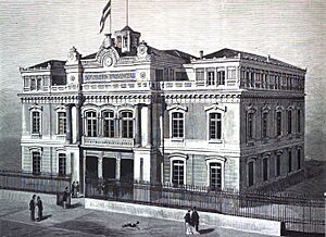 Archivo:1880-05-22, La Ilustración Española y Americana, Página 324 (cropped) Albacete.—Nuevo palacio de la Diputación Provincial, edificado según planos del arquitecto D. Justo Millán y Espinosa