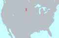 Arikara language map