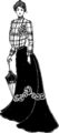 Cloth skirt with bodice