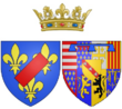 Coat of arms of Françoise of Lorraine as Duchess of Vendôme.png