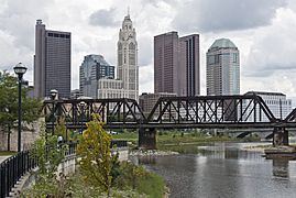 Downtown Columbus from Scioto Greenway 1