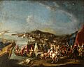El Futuro Carlos III de España a caballo en Gaeta