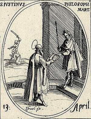 Archivo:Engraving of Justin Martyr - 2