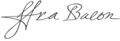 Francis Bacon Signature