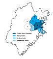 Fuzhou language map