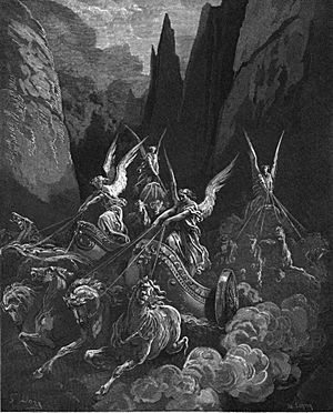 Archivo:Gustave Doré (1832-1883) - The Bible (1865) - Zechariah 6-5