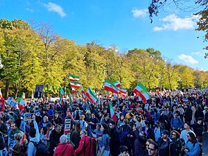 Archivo:Iran solidairty protests 22 October 2022 in Berlin 19