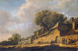 Jan van Goyen - Landscape with a Peasant Cottage - WGA10179