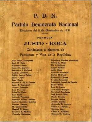 Archivo:Justo-Roca-Boleta electoral 1931