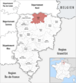 Locator map of Kanton Guise