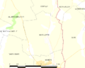 Map commune FR insee code 72188