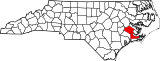 Map of North Carolina highlighting Craven County.svg