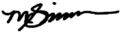 Mary May Simon Signature