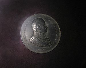 Archivo:Medalla con la efigie de Baldomero Espartero. Palacio de Cervelló (Valencia)