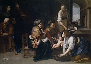 Archivo:Nacimiento de San Juan Bautista (Artemisia Gentileschi)