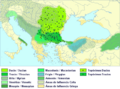 Paleo-Balkan languages in Eastern Europe between 5th and 1st century BC - Spanish and English