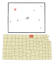 Republic County Kansas Incorporated and Unincorporated areas Republic Highlighted.svg