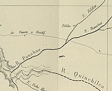 Archivo:Rio Punahue y Estero Folilco en el Mapa de Expedicion de la Francisco Vidal Gormaz