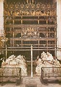 Sepulcro de los Reyes Católicos, y de su hija Juana I la Loca, acompañada de su esposo Felipe I el Hermoso (Capilla Real de Granada)